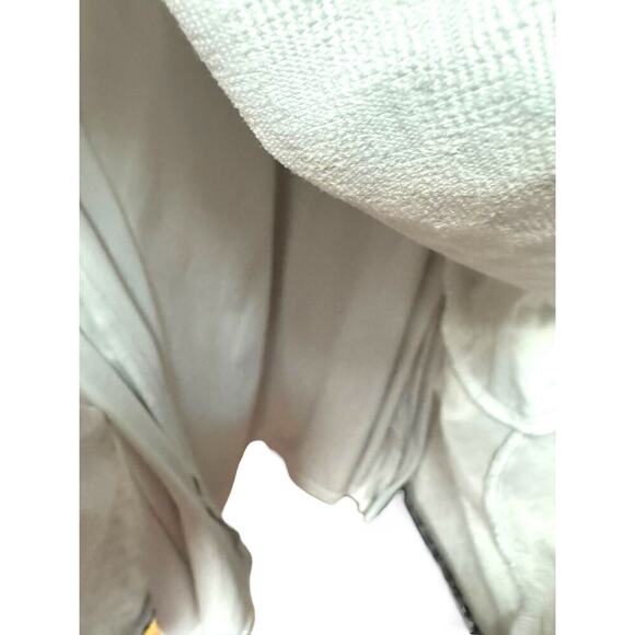 Eliza J White Fit & Flare Textured Knit Dress 8 Elegant Boat Neck 3/4 Sl A-Line - Picture 5 of 8